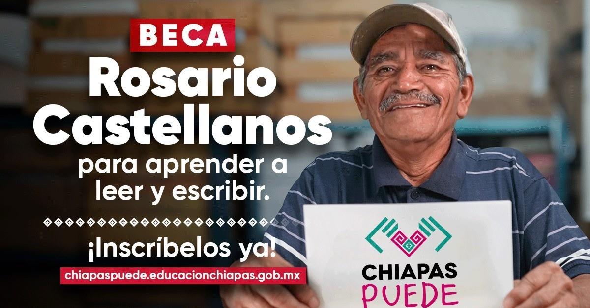 Prepara Chiapas una beca económica para hacerle frente a la analfabetización. Foto: Beca Rosario Castellanos.