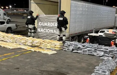 Decomisan media tonelada de droga en frontera de México y Estados Unidos