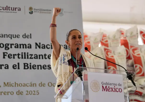 Sheinbaum hace entrega del programa nacional de Fertilizantes para el Bienestar en Michoacán