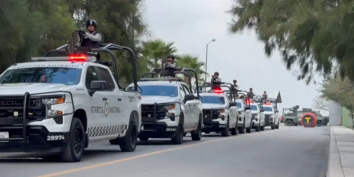 Guardaia Nacional en Matamoros. Foto: Redes Sociales