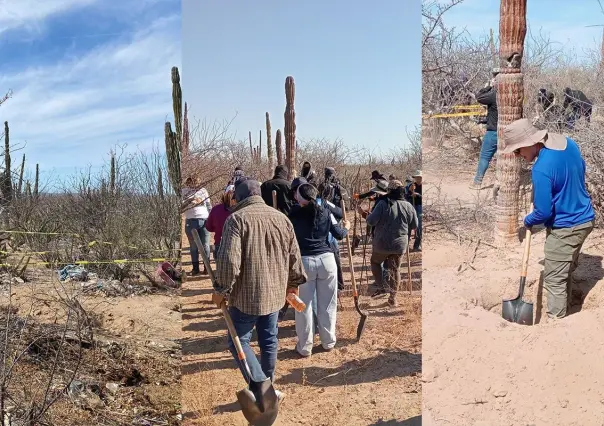 Encuentran 7 fosas clandestinas en La Paz durante jornada de búsqueda