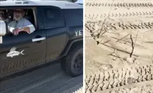 Extranjeros ingresan con vehículos a zona protegida en La Ribera y destruyen nidos de tortuga