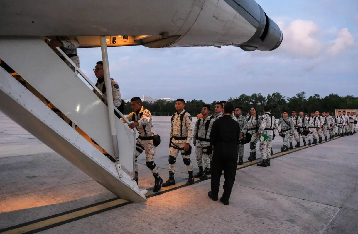 Ejército y Guardia Nacional refuerzan la frontera norte. Créditos: Guardia Nacional.