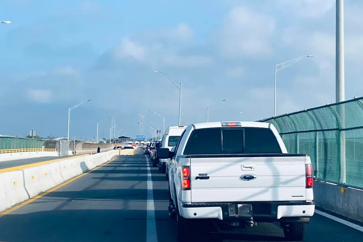 Puente Los Tomates con tráfico esta mañana | Foto: redes sociales