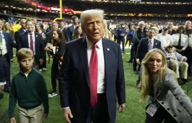 Trump hace historia y asiste al Super Bowl LIX