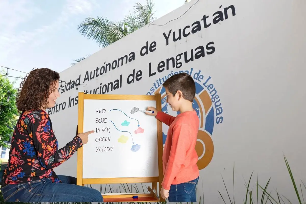 En el Centro Institucional de Lenguas (CIL) ofrece la enseñanza de idiomas como inglés, alemán, italiano, francés, lengua maya y lengua de señas mexicana.- Fuente UADY y Canva