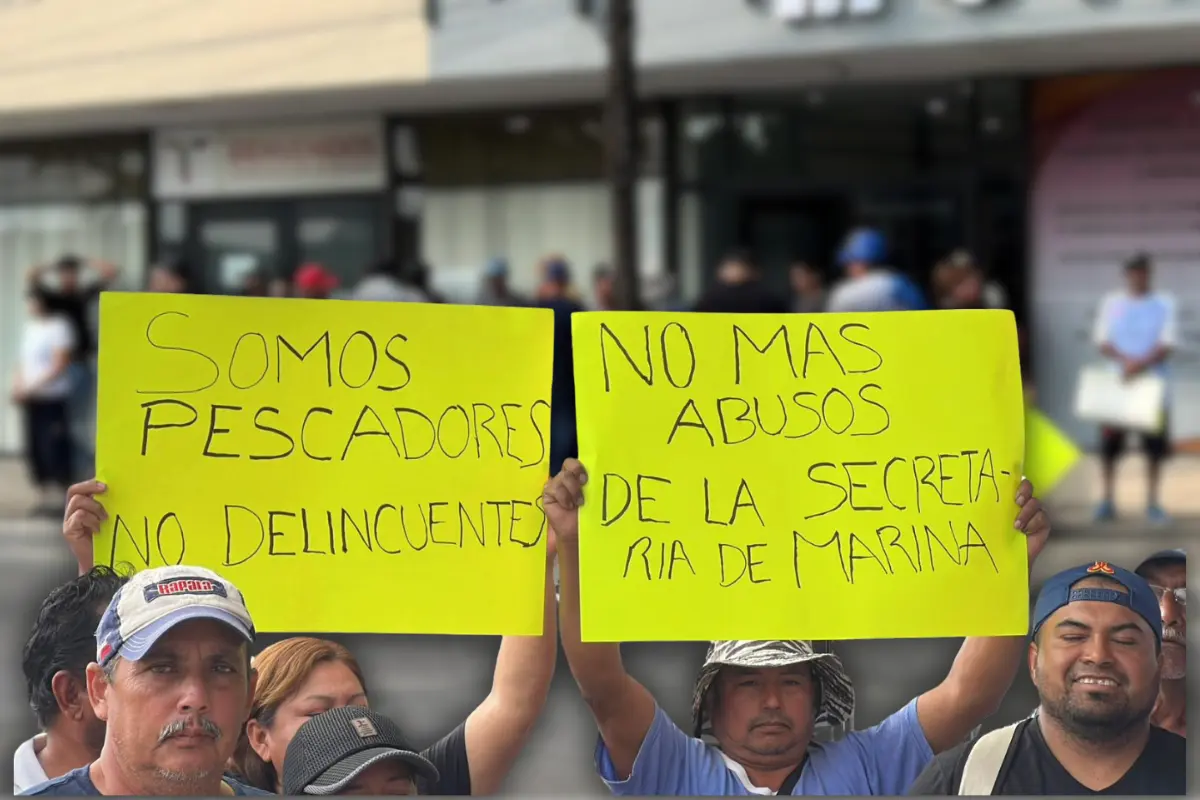 Pescadores libres alzaron la voz contra la Secretaría de Marina. Foto: Carlos García