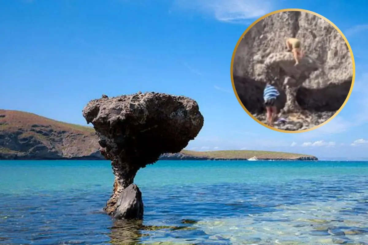 La famosa piedra de Balandra. Fotografía: CULCO BCS | POSTA BCS.