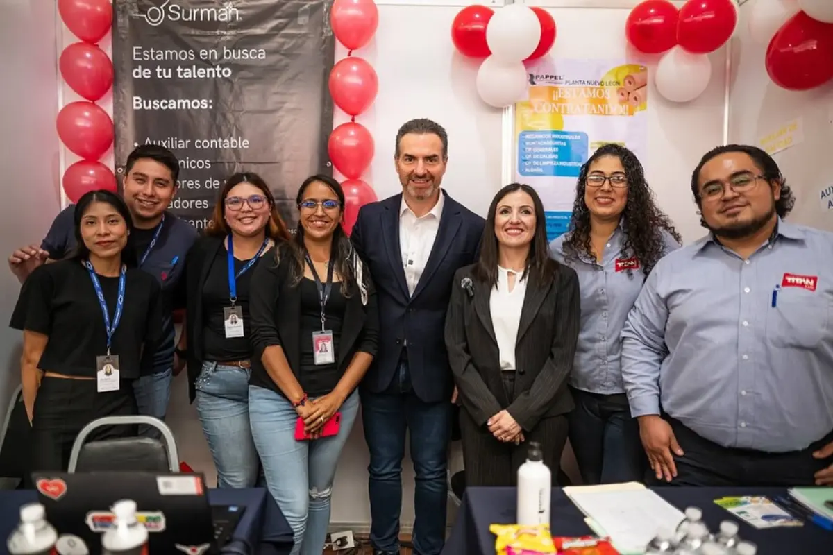 Con más de 8 mil ofertas de trabajo, se llevó a cabo la primera Feria del Empleo Monterrey 2025/Foto: Redes