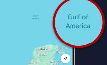 Google Maps oficializa cambio de Golfo de México a Golfo de América en EEUU y partes del mundo