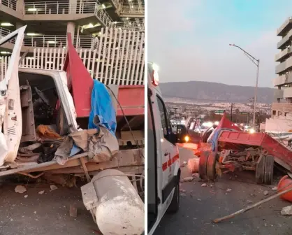 FOTOS I Aparatoso accidente múltiple en Monterrey deja varios lesionados y un fallecido