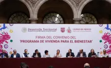 Firma Brugada convenio para Programa de Vivienda para el Bienestar en CDMX