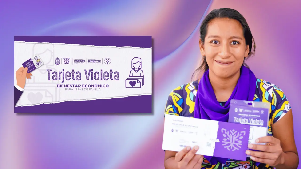 Tarjeta Violeta Bienestar: ¿en qué estados de México se puede tramitar la ayuda? Foto: Canva | Tarjeta Violeta Bienestar.