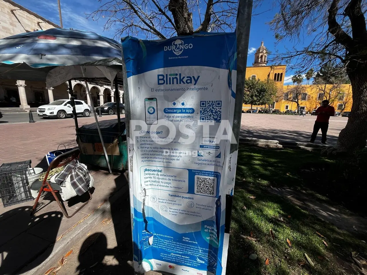 Blinkay recauda más de un millón de pesos al mes por el cobro de estacionamiento. Foto: Alejandro Ávila.