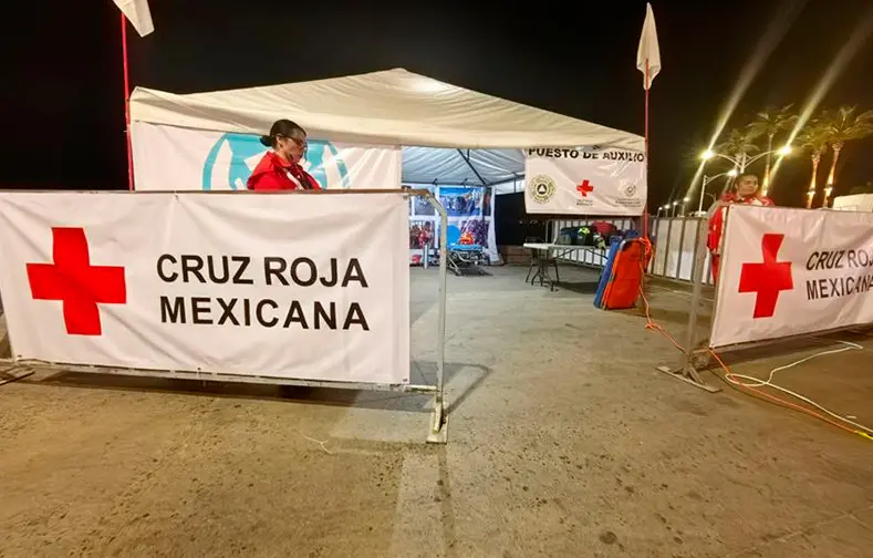 La Cruz Roja siempre atenta en apoyar la salud de la población, en el Carnaval no es la excepción. Fotografías: Rocío Casas.