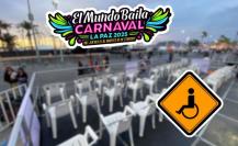 Personas con discapacidad tendrán espacio reservado en el Carnaval de La Paz 2025