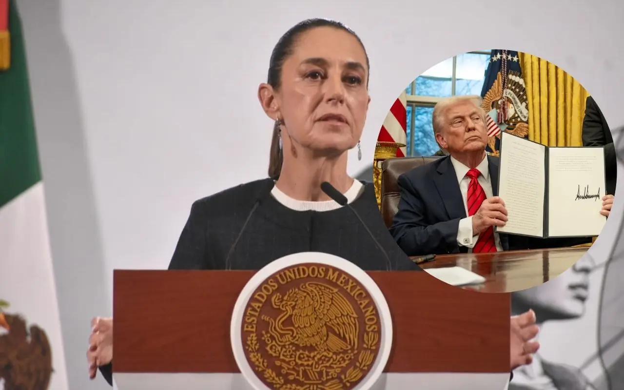 Claudia Sheinbaum y Donald Trump. Foto: Enrique Pérez Huerta / X (@WhiteHouse)