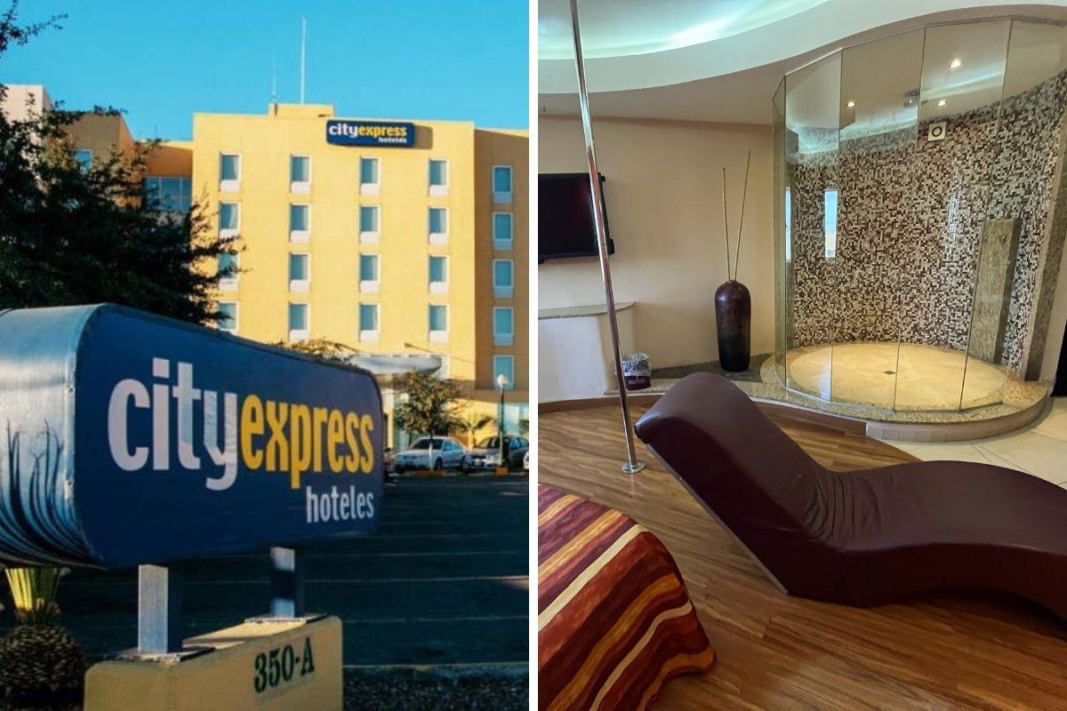 Hoteles, moteles o Airbnb. Fotos de City Express y Leslie Delgado.