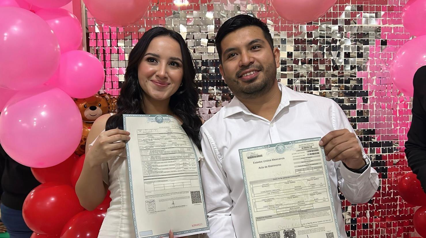 Chantal y José se unieron en matrimonio este día de San Valentín. Foto: Redes Sociales