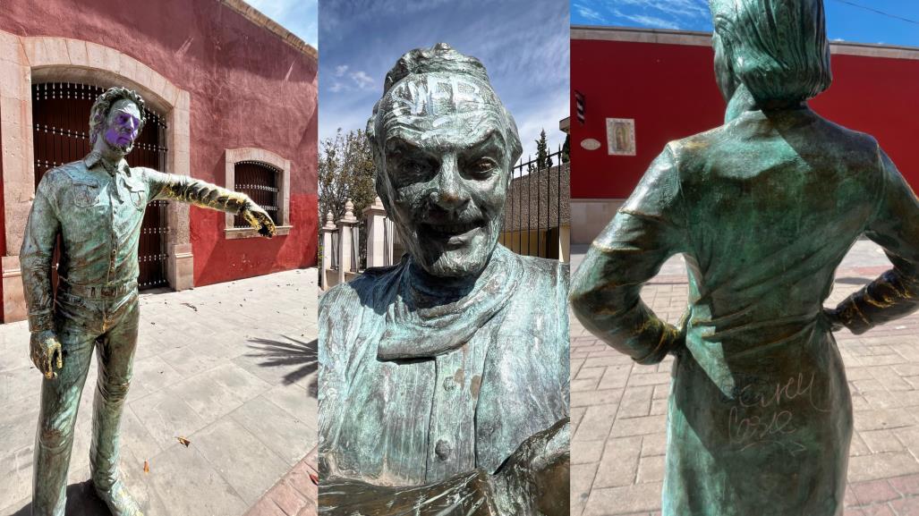 El Paseo de las Estrellas de Durango y los principales daños de sus estatuas