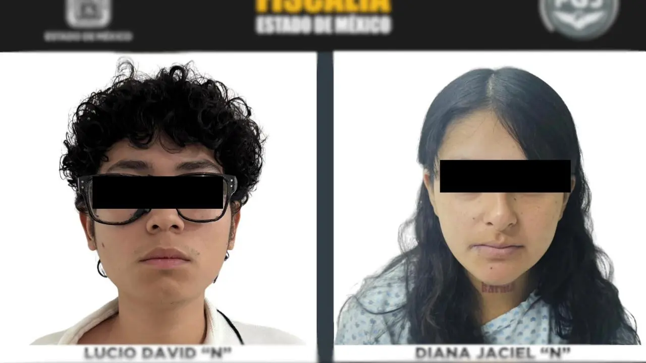 Detienen a Lucio y Diana N por abandonar a su bebé en Tultitlán. Foto: @FiscaliaEdomex