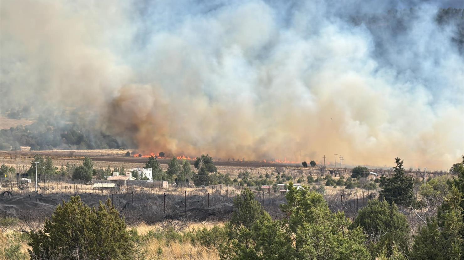 Incendio en Arteaga. Foto de RobertoFlores Lankenau.