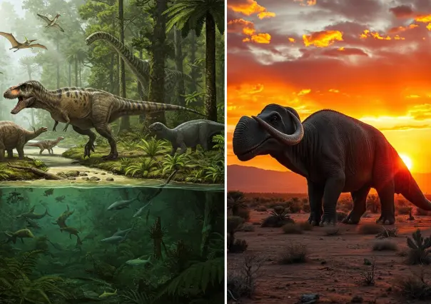 Así se veía Coahuila en la era de los dinosaurios según la IA
