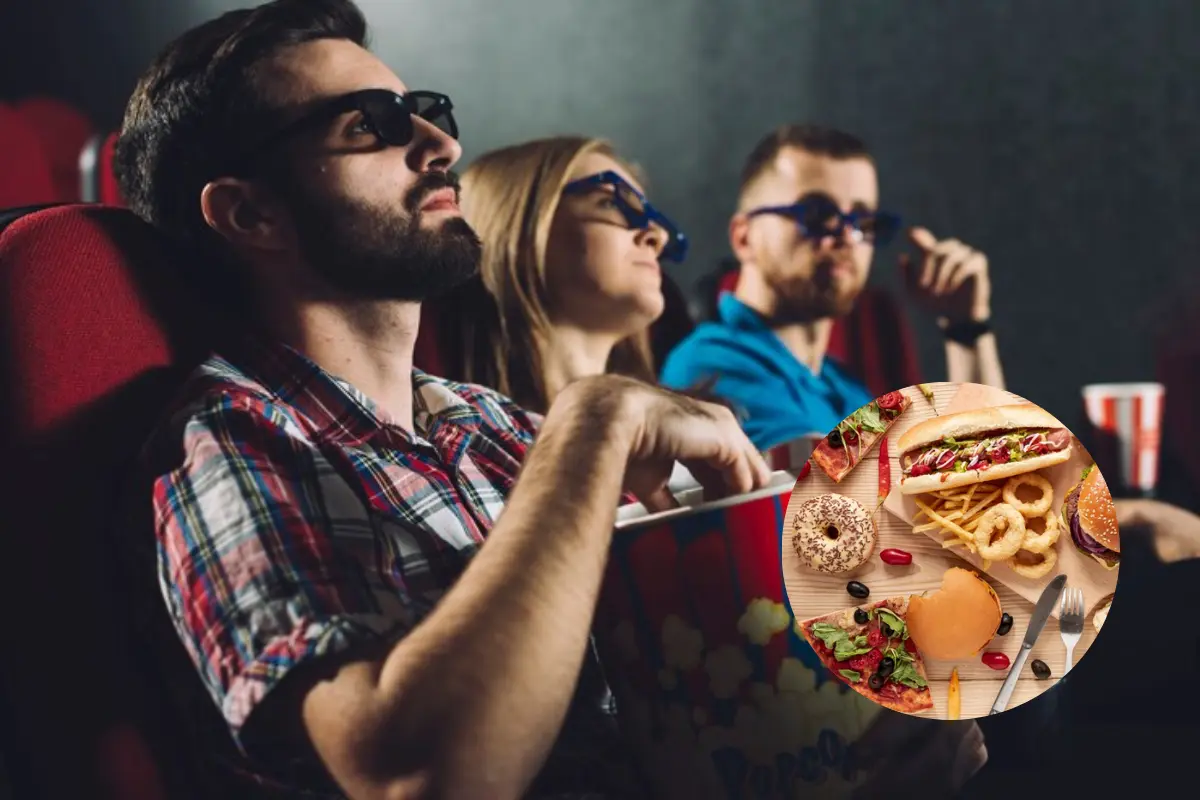 Lista de alimentos que se pueden ingresar a los cines. Créditos: Freepik.