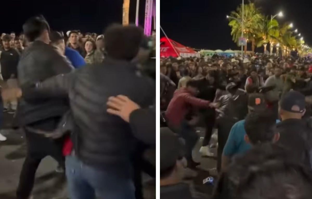 Pelea entre varios jóvenes en el Carnaval La Paz 2025 se hace viral.