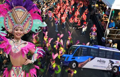 ¿Cómo llegar gratis al Carnaval de Mérida 2025? Rutas y horarios del transporte público
