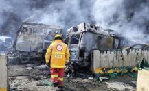 Accidente e incendio en la México-Puebla deja muertos y heridos