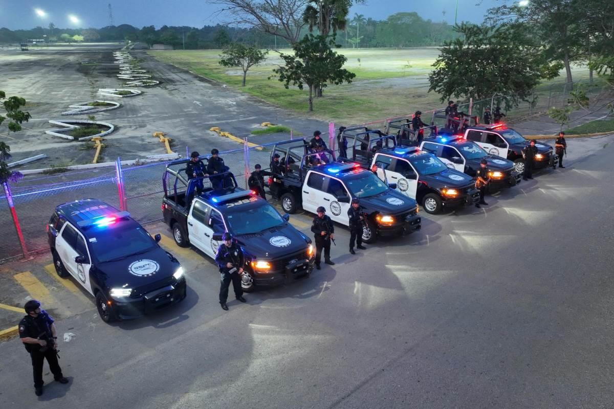 Elementos de la SSPC llegando a Tabasco Foto: Gobierno de Tabasco