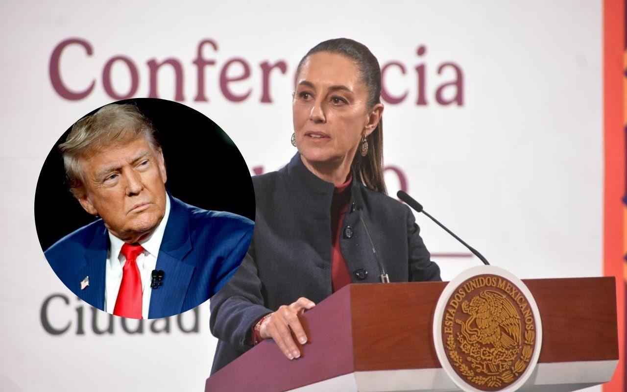 Claudia Sheinbaum y Donald Trump. Foto: Enrique Pérez Huerta / Facebook (Donald J. Trump)