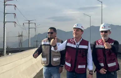 Inauguran puente vehicular "Heberto Castillo" en García