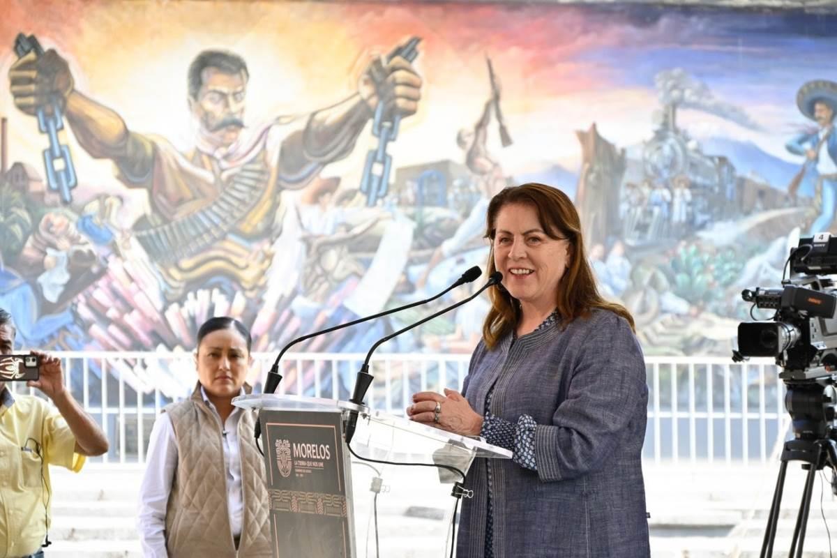 Margarita González Saravia en conferencia de prensa Foto: David Monroy