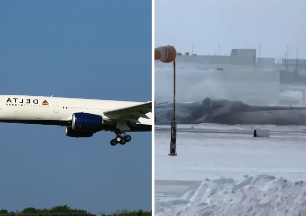 Avión de Delta Air Lines se estrella en Toronto, Canadá