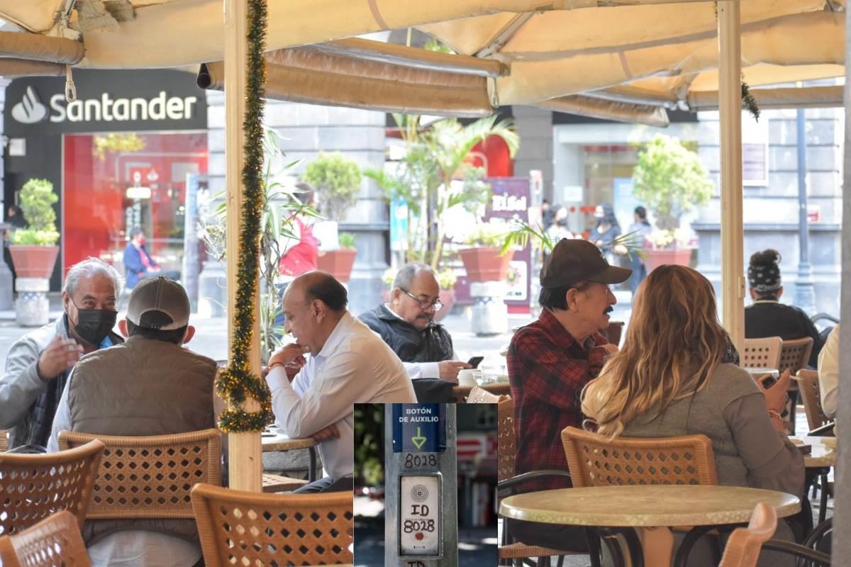 Restaurante en Puebla/Botón de pánico Foto: Carlos Moreno/C5-CDMX