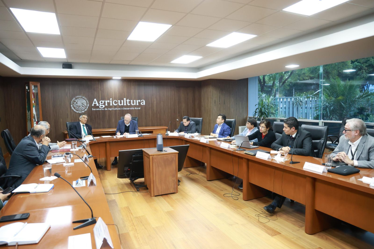 Reunión de trabajo con autoridades federales de Agricultura. Foto: Gobierno de Tamaulipas