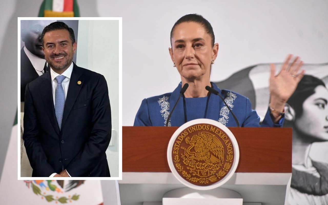 Claudia Sheinbaum y Miguel Ángel Yunes Márquez. Foto: Enrique Pérez Huerta / X (@MYunesMarquez)