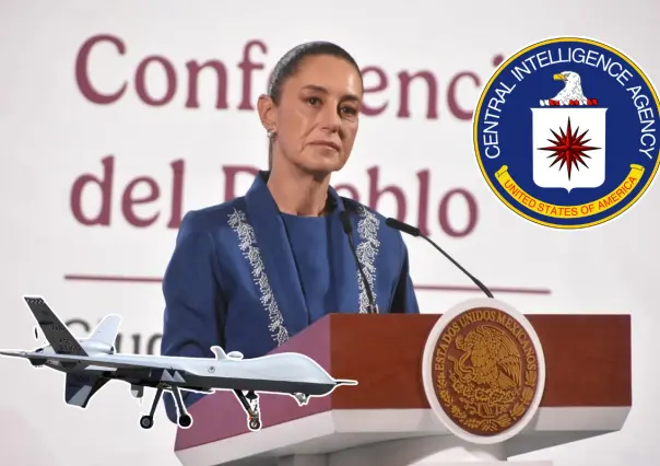 Claudia Sheinbaum niega espionaje de drones de la CIA en México