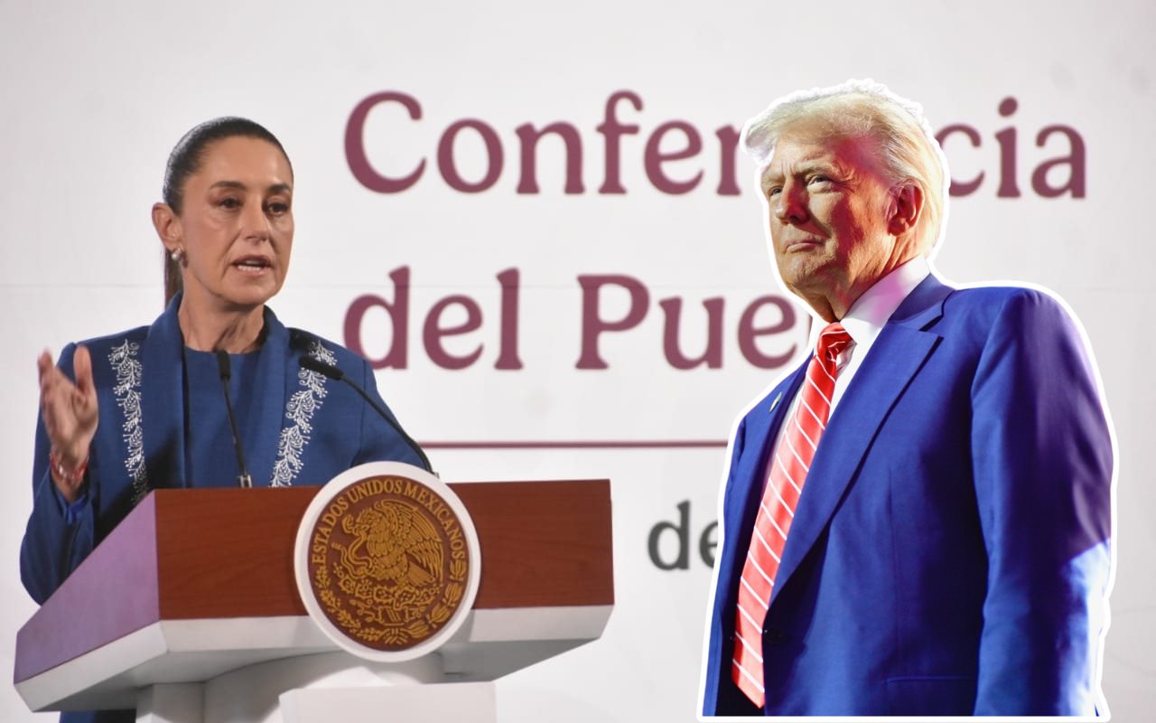 Claudia Sheinbaum y Donald Trump. Foto: Enrique Pérez Huerta / Facebook (Donald J. Trump)