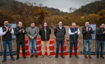 David de la Peña reconstruye vialidad dañada por la tormenta “Alberto” en Santiago