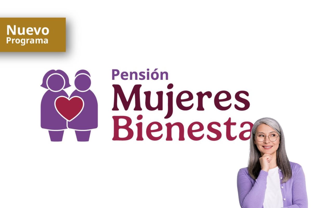 Logo de programa de Mujeres Bienestar. Foto: Gobierno de México | Canva