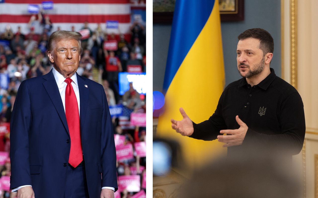 Donald Trump y Vlodomir Zelensky. Foto: Facebook (Donald J. Trump) / X (@ZelenskyyUa)