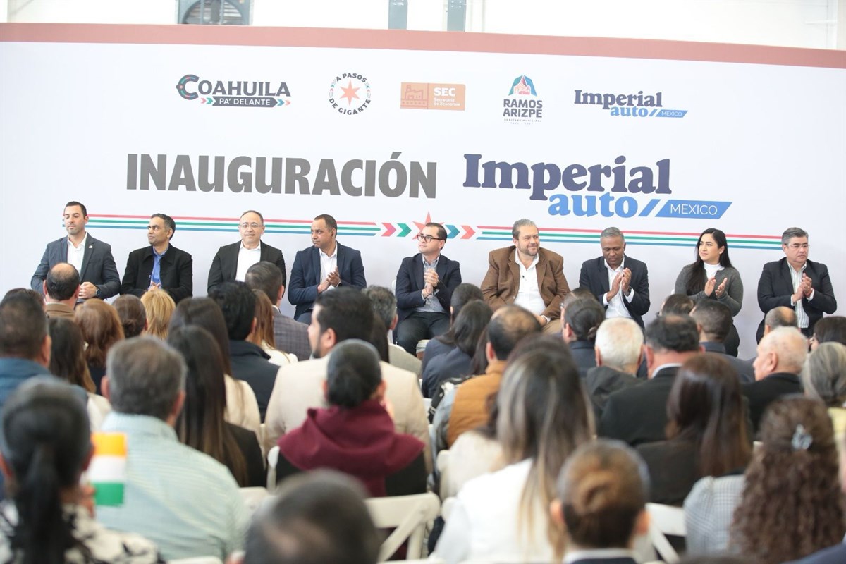 Inauguración de la planta Imperial Auto en Ramos Arizpe / Foto: Gobierno de Coahuila