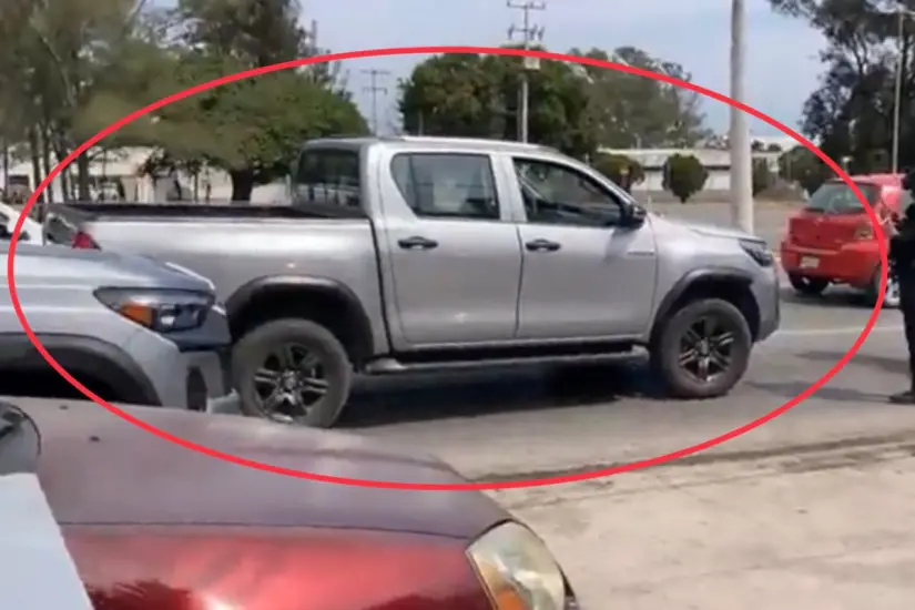 Vehículo del hombre que intentó secuestrar al menor en Tampico. Foto: Axel Hassel