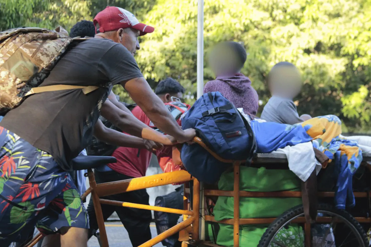 Migrantes a su paso por México. Créditos: René Araujo.
