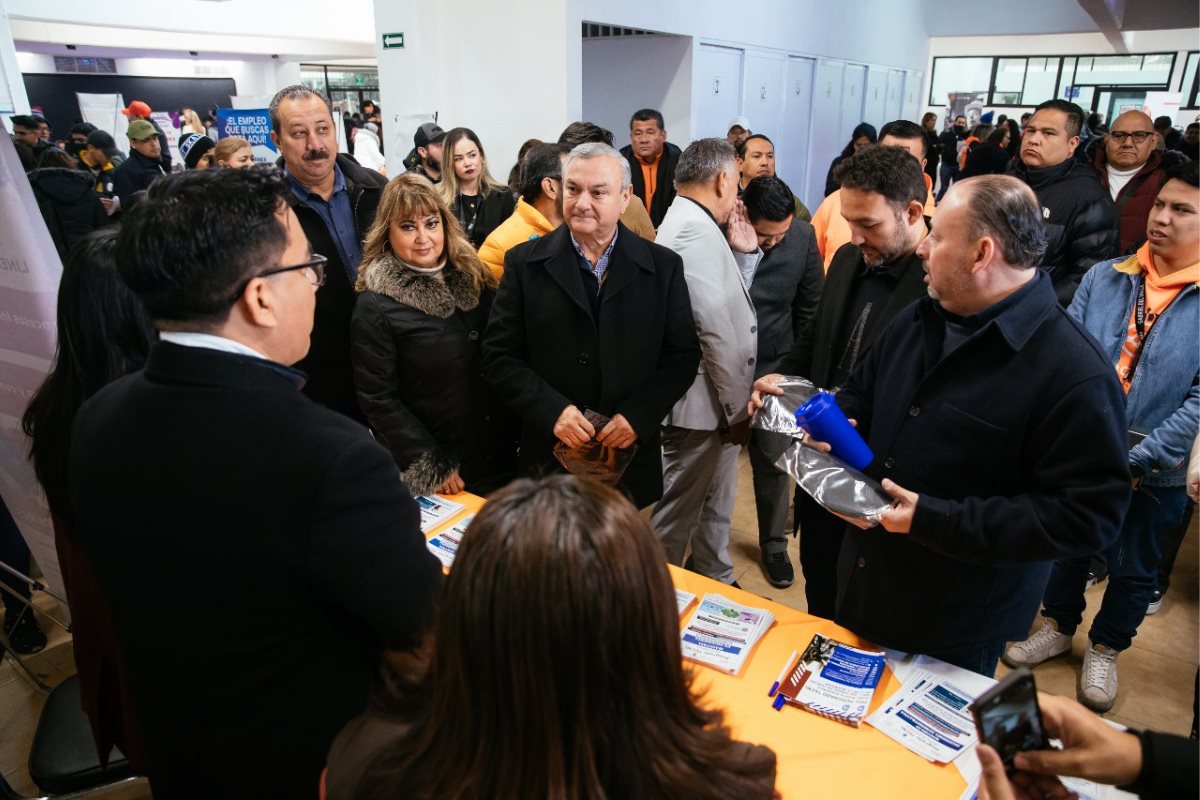 El alcalde de Guadalupe, Héctor García en el arranque de la feria del empleo Foto: Gobierno de Nuevo León