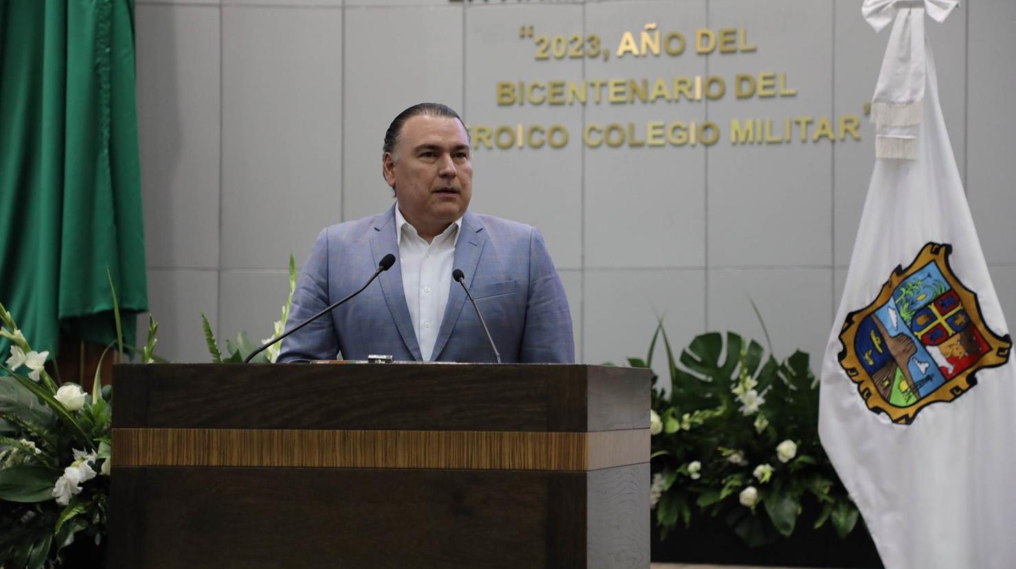 Peña Flores presentó la iniciativa el 31 de enero y ahora exige su pronta aprobación para frenar el uso de minas terrestres y sancionar con mayor severidad a los responsables. Foto: Congreso de Tamaulipas