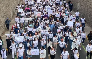 Miles de estudiantes de Celaya salen a las calles para exigir justicia por compañero asesinado